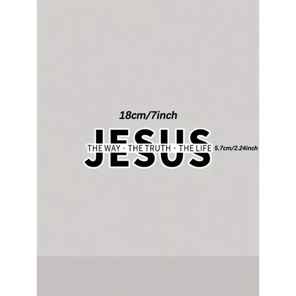 💥Christmas Sale 50% OFF💥Jesus-The Way The Truth The Life Christian Vinyl Decal Car Sticker