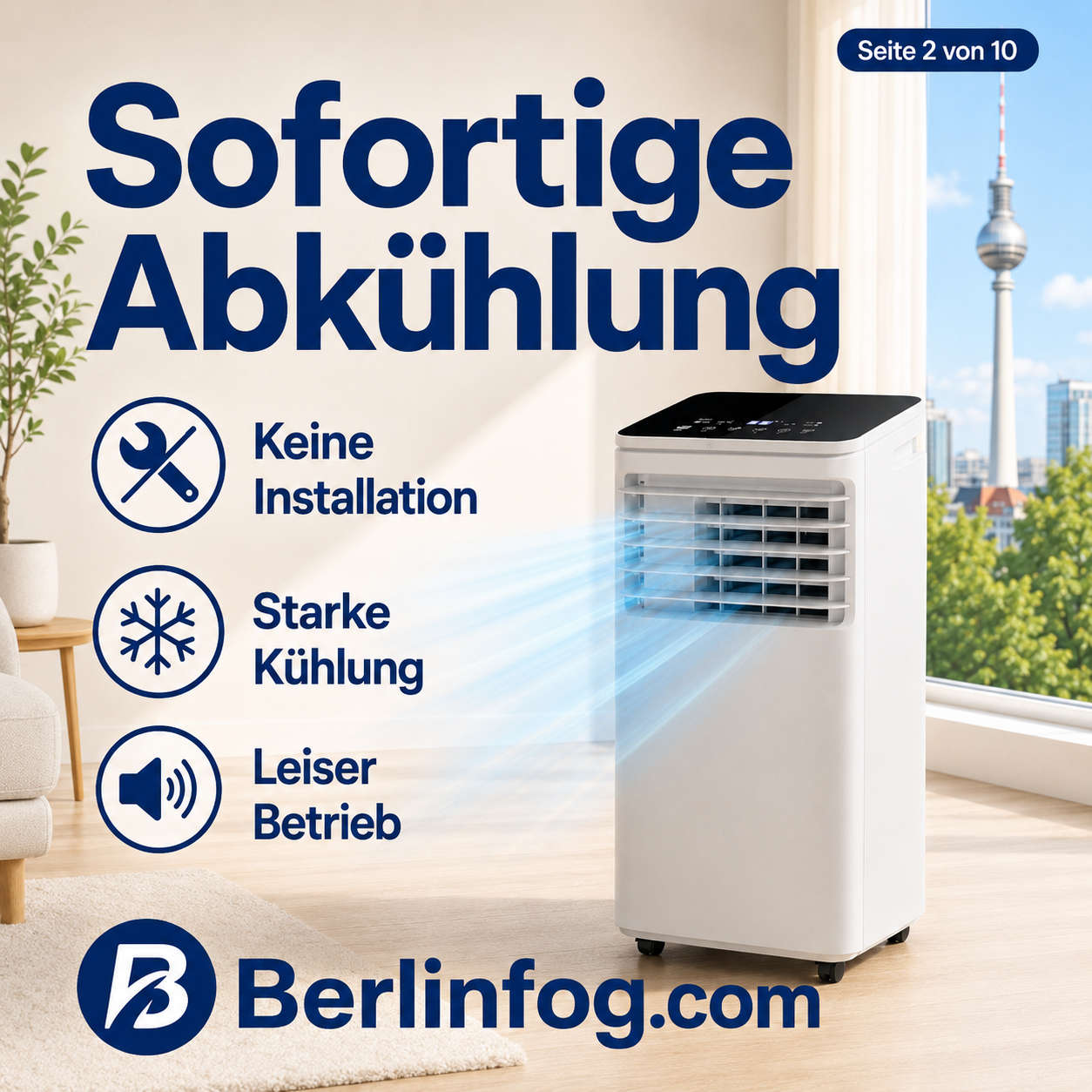 🌬️ Portable Quiet 3-in-1 Air Conditioner with Fan ✅ Direct from Factory ⌛ Limited Stock 💥 Best Price