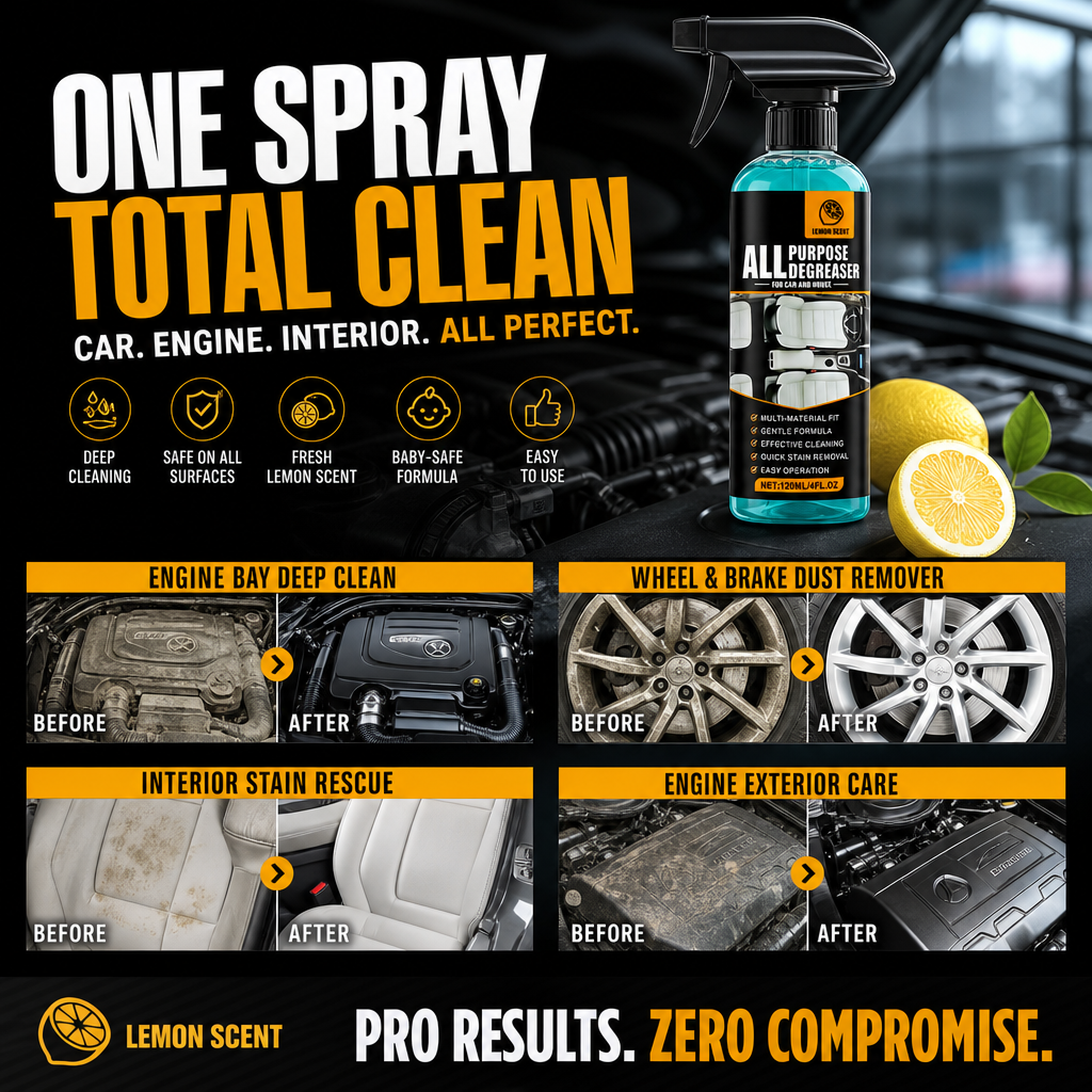 ✨Limited-time offer🔥All-Purpose Degreaser Spray🧼Remove Stains in 1 Second! ⚡