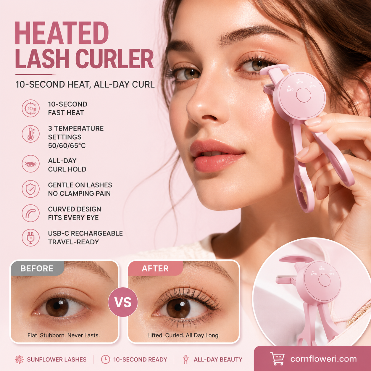 Electric Heated Eyelash Curler