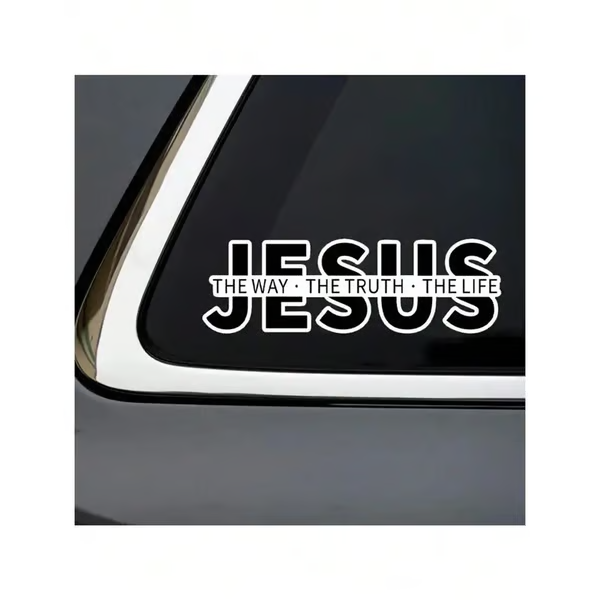 💥Christmas Sale 50% OFF💥Jesus-The Way The Truth The Life Christian Vinyl Decal Car Sticker