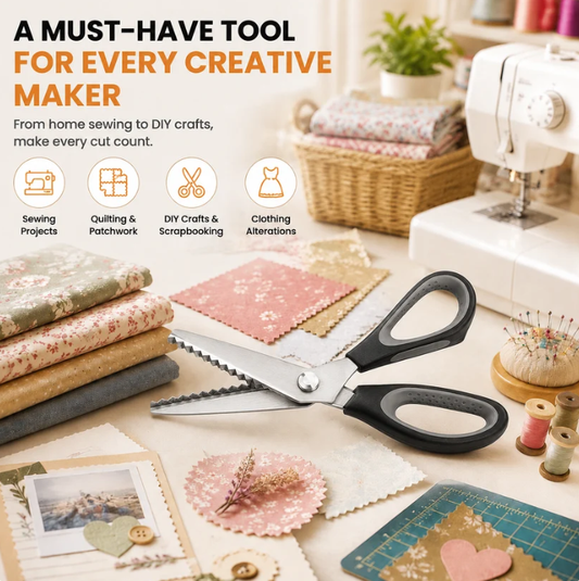 Multipurpose Pinking Shears Serrated Scissors