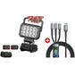 ⏳50% OFF!💡180° Rotatable LED Work Light – With Dual USB Power Bank Function – Rugged & Cordless – Universal Battery Compatibility – For Garage, Construction & Camping