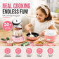 🎁Best Gift For Kid🍳Children's Real Cooking Mini Kitchen Toys - 22 PCS Set