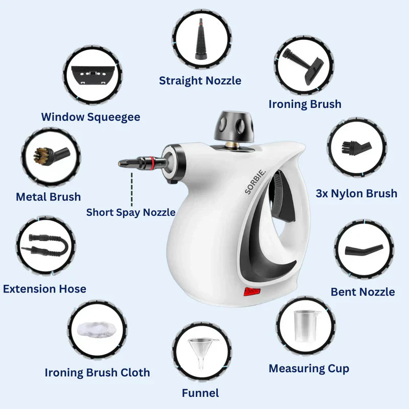 🔥Pressurized Handheld Multi-Surface Natural Steam Cleaner with 12 pcs Accessories