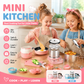 🎁Best Gift For Kid🍳Children's Real Cooking Mini Kitchen Toys - 22 PCS Set