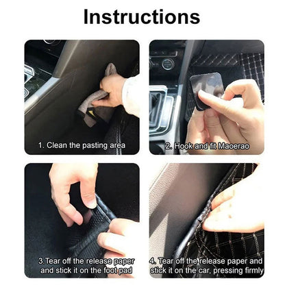 🚗🔩 “Footpad shifting? Strong adhesive holds it firmly in place!”