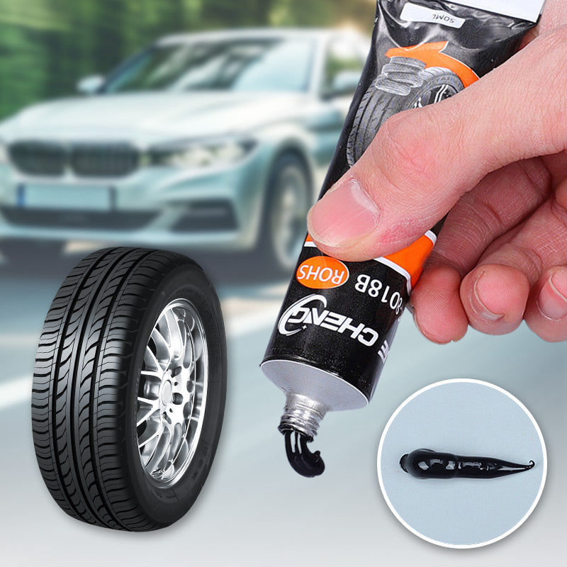 Christmas  Sale - BUY 1 GET 1 FREE- Waterproof & High Temperature Resistant Tire Repair Glue - Suitable For Cars, Motorcycles, Bicycles