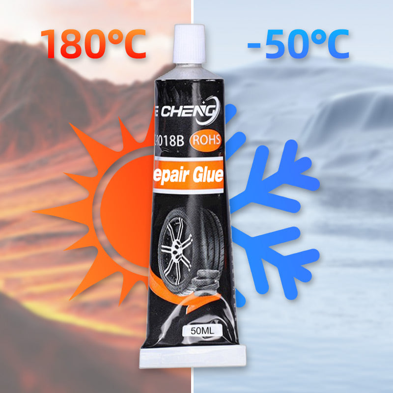 Christmas  Sale - BUY 1 GET 1 FREE- Waterproof & High Temperature Resistant Tire Repair Glue - Suitable For Cars, Motorcycles, Bicycles