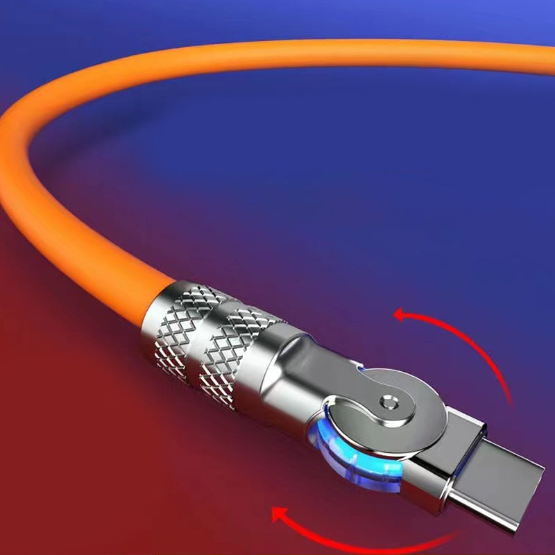 ⌛limited-time 50% off🔥120W 3 in 1 Rotating Elbow Fast Charging Data Cable⚡