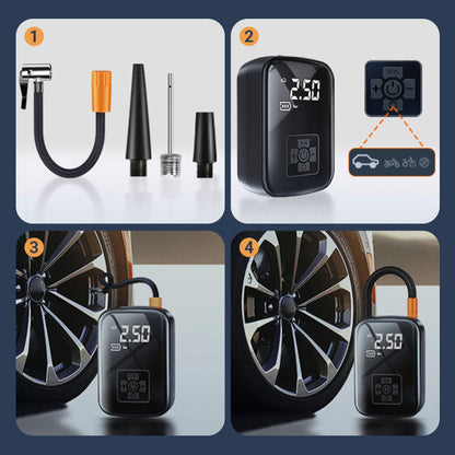 🔥 HOT SALE 50% OFF🔥🚗💨Portable Multifunctional Cordless Inflatable Pump