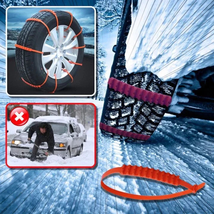 🔥PRE 2026 Winter Hot Sale🔥Universal Reusable Anti-skid Nylon Tire Chains
