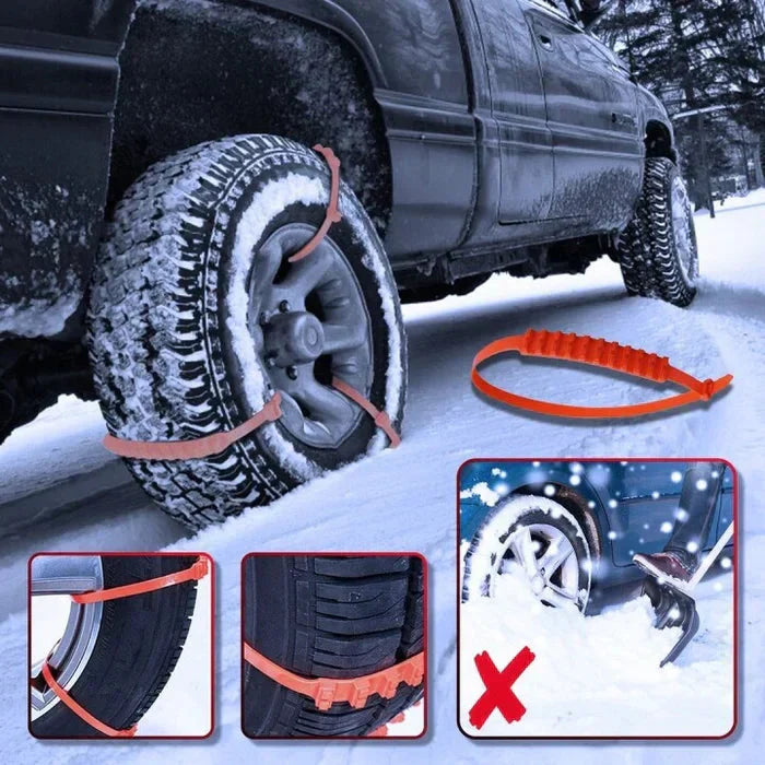 🔥PRE 2026 Winter Hot Sale🔥Universal Reusable Anti-skid Nylon Tire Chains