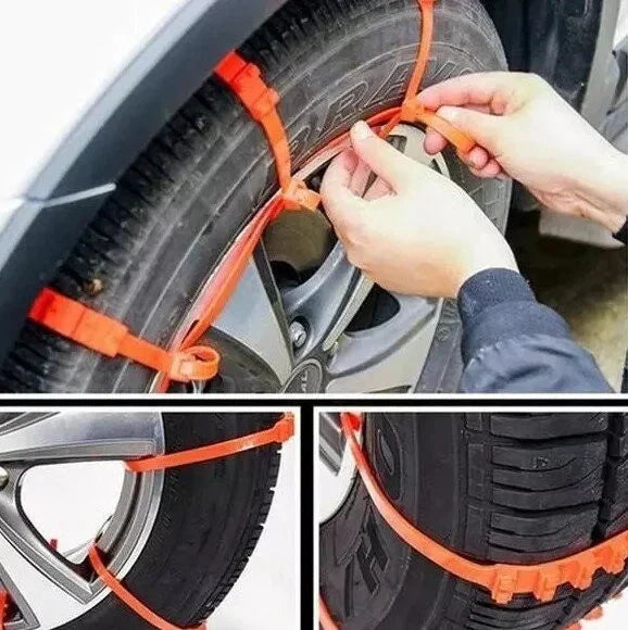 🔥PRE 2026 Winter Hot Sale🔥Universal Reusable Anti-skid Nylon Tire Chains