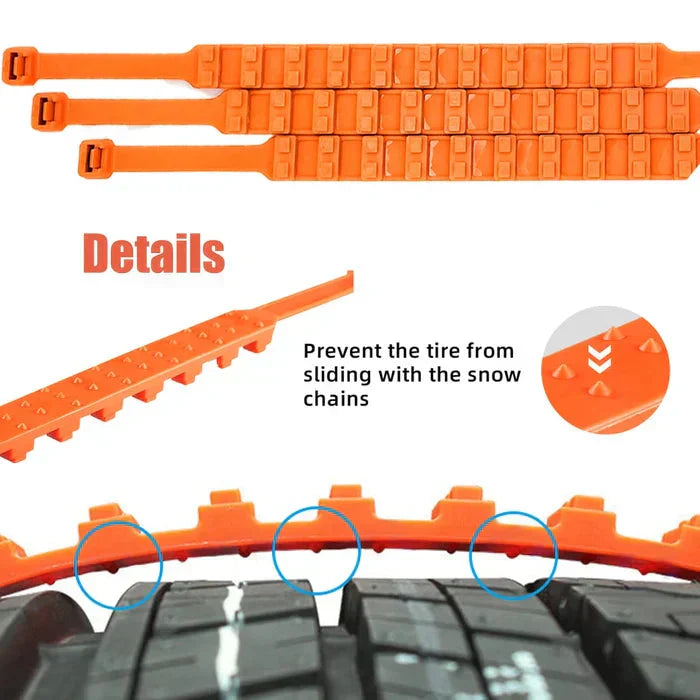 🔥PRE 2026 Winter Hot Sale🔥Universal Reusable Anti-skid Nylon Tire Chains