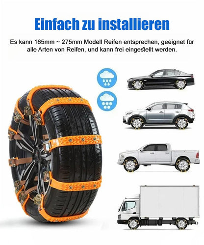 Nicht -Slip -Reifenkette für passbare Autos