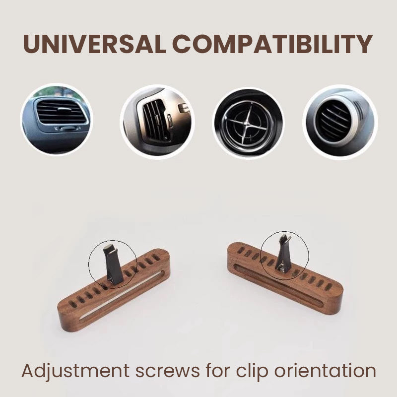 Car Magnetic Wooden Diffuser Vent Clips