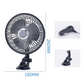 Durable Car Fan with Adjustable Speed