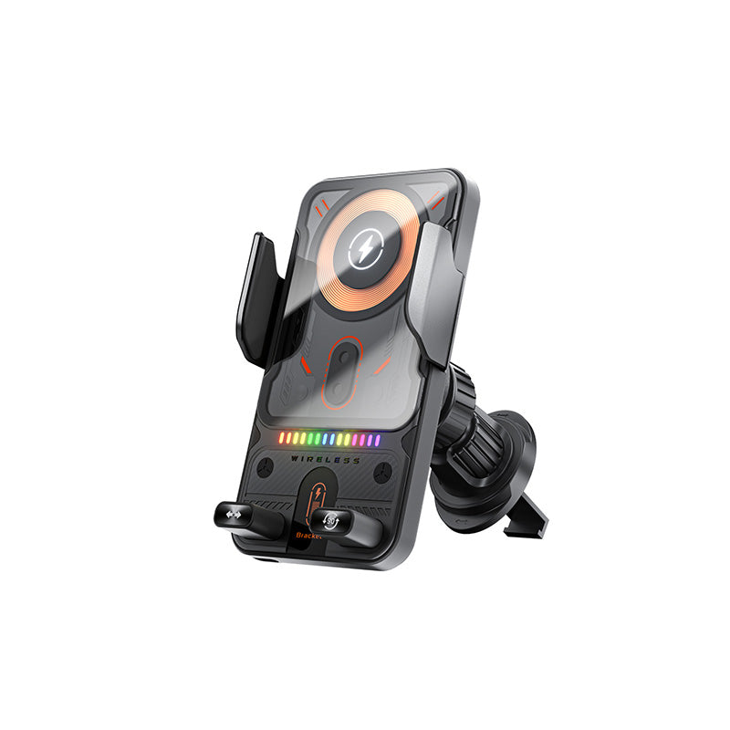 📱Smart 2-In-1 Auto-Rotating Car Phone Holder & Wireless Charger⚡