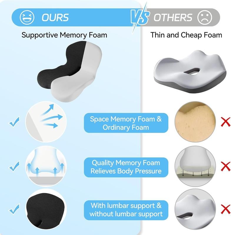 🎁Non-Slip Memory Foam Seat