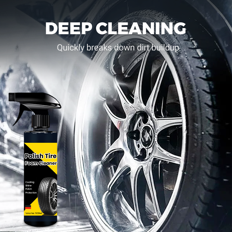 All-in-One Polish Tire Foam Cleaner