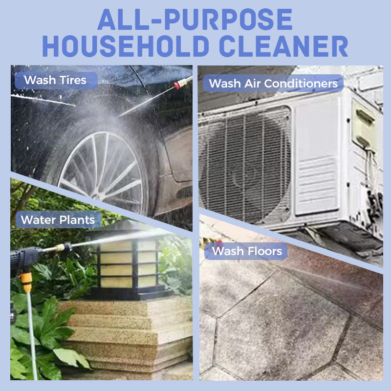 🚗 60% OFF! 💦 PORTABLE CAR WASH MACHINE - High Pressure & Multi-Purpose Use, Compact Design for Easy Storage, Ideal for Outdoor Cleaning and Vehicles 🌟🔧