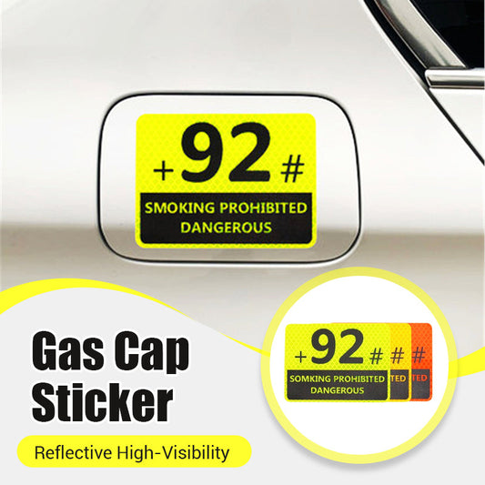 Reflective High-Visibility Gas Cap Sticker