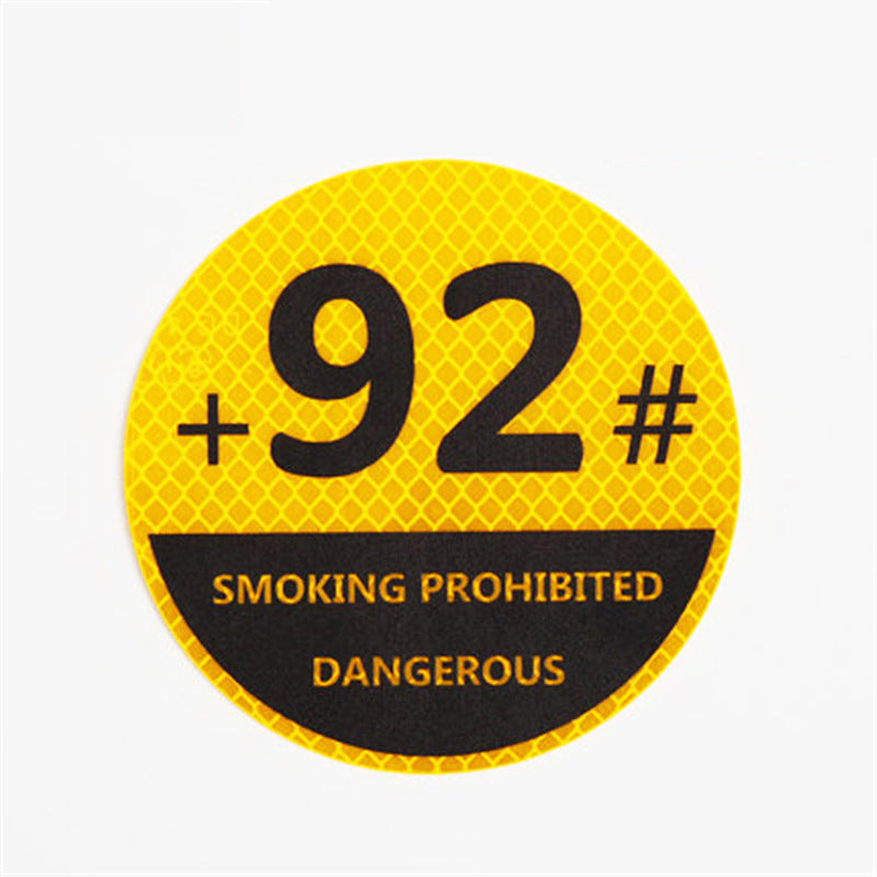 Reflective High-Visibility Gas Cap Sticker