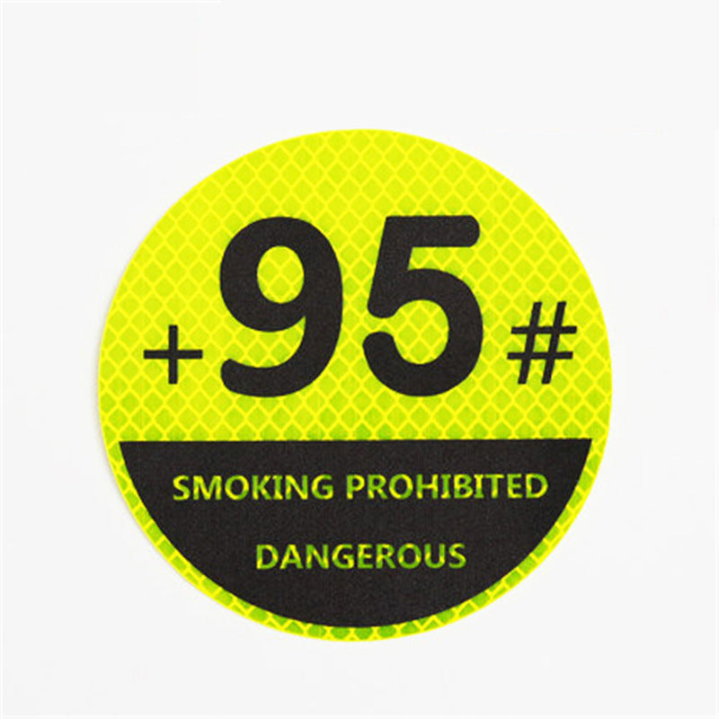 Reflective High-Visibility Gas Cap Sticker