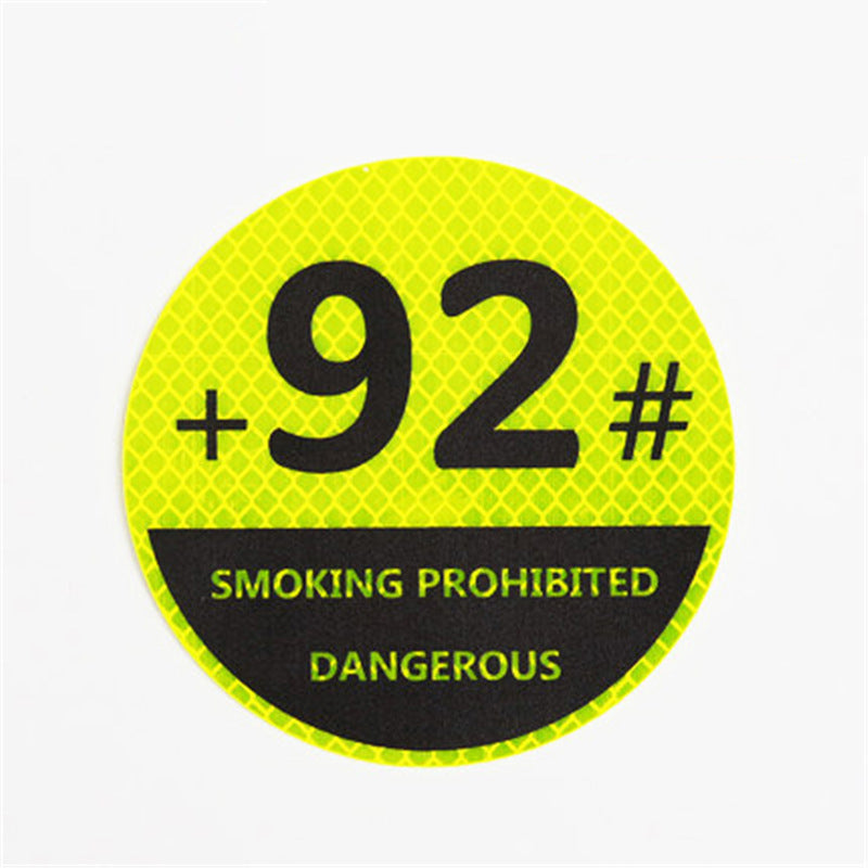 Reflective High-Visibility Gas Cap Sticker