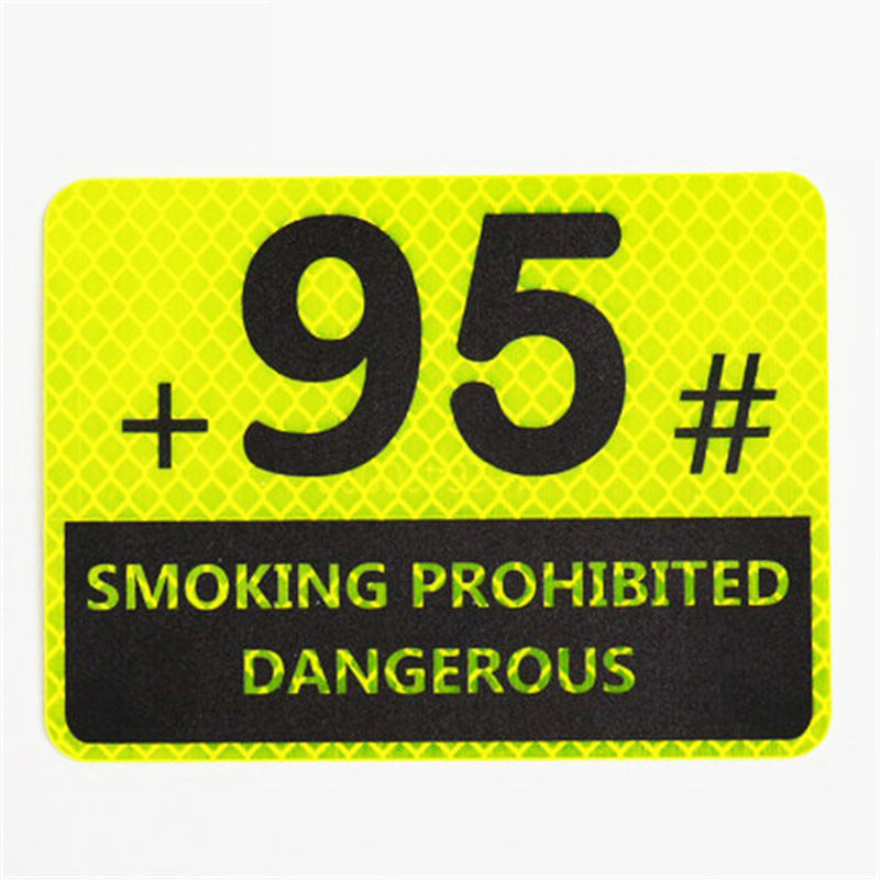 Reflective High-Visibility Gas Cap Sticker