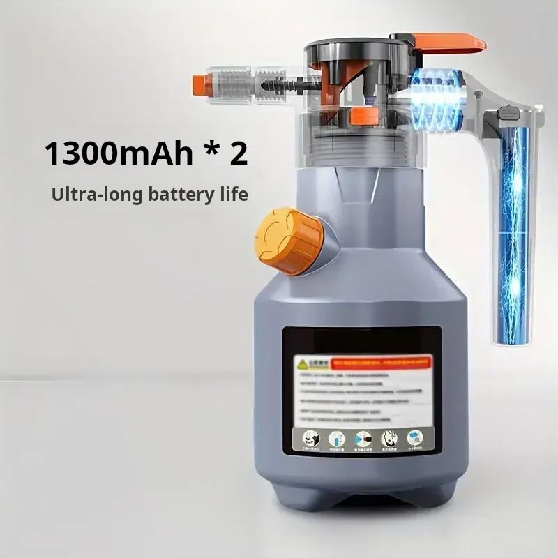 Electric car wash foam gun, handheld high-pressure cleaner, multifunctional, large capacity, long battery life, for cars, kitchen, household cleaning