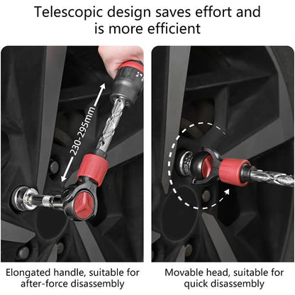 3/8 Inch Drive Telescoping Flex Head Ratchet Wrench