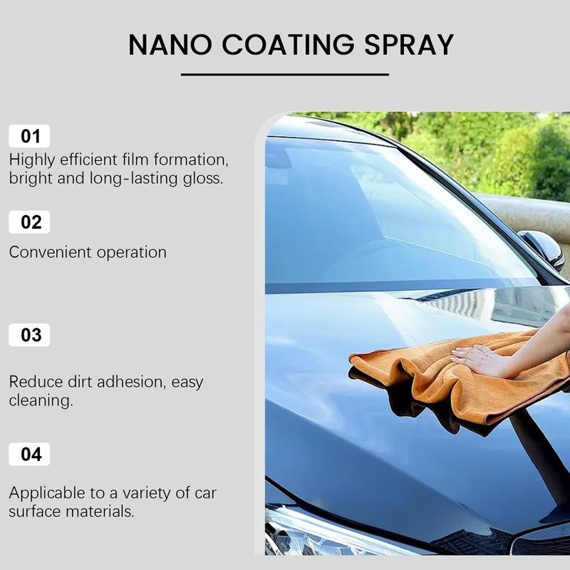 🚗 BUY 2 GET 1 FREE! ✨ Car Polish Spray + Microfiber Towel - Restores Shine & Protects Paint in Minutes, Scratch-Resistant Formula ☀️🧽