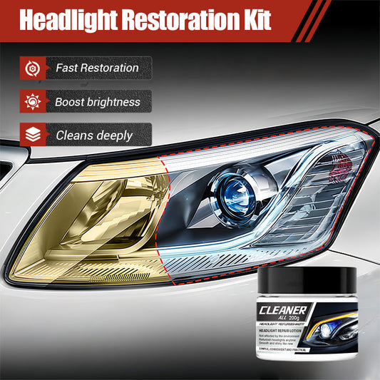 Headlight Restoration Kit for Yellowed & Foggy Lights