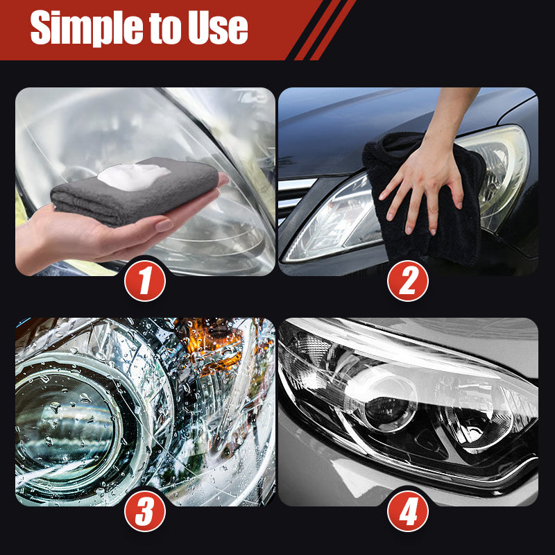 Headlight Restoration Kit for Yellowed & Foggy Lights