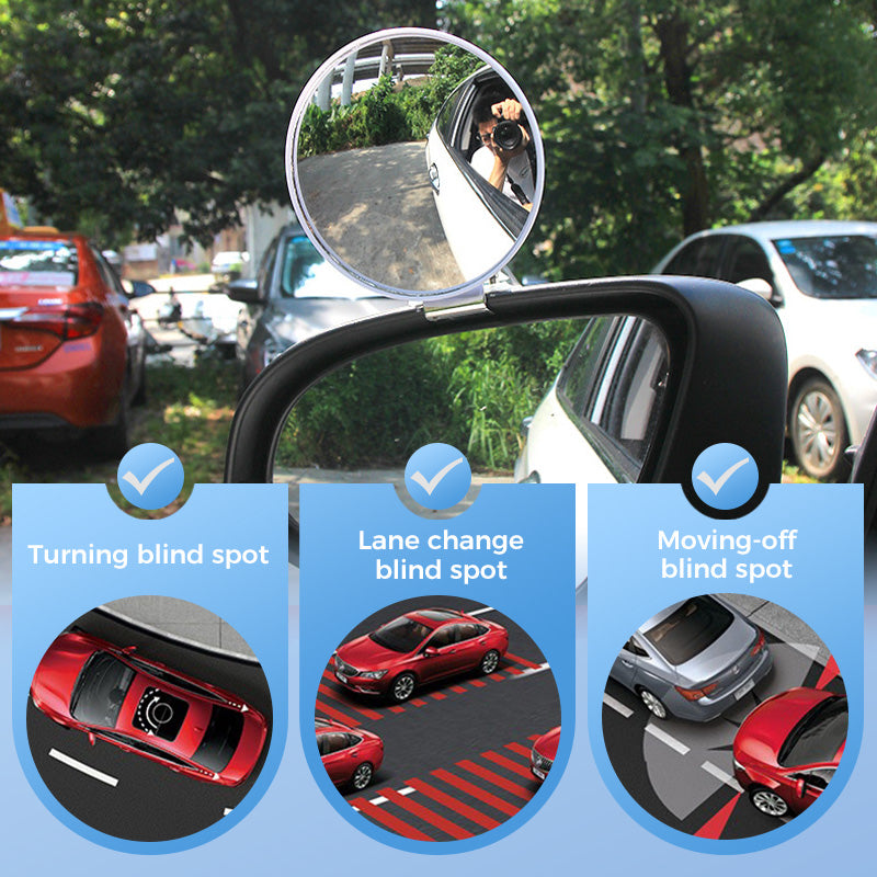 Universal 360° Stainless Steel Side View Mirror