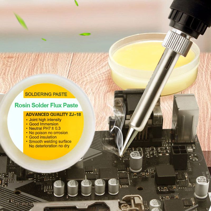 🔧 BUY 1 GET 1 FREE! ✨ 30g Rosin Solder Flux Paste - Ensures Clean & Smooth Soldering, Non-Corrosive & Easy to Apply for Electronics Repair 💻📦