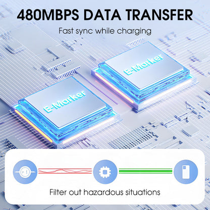🔋240W Retractable Magnetic Fast Charging Cable
