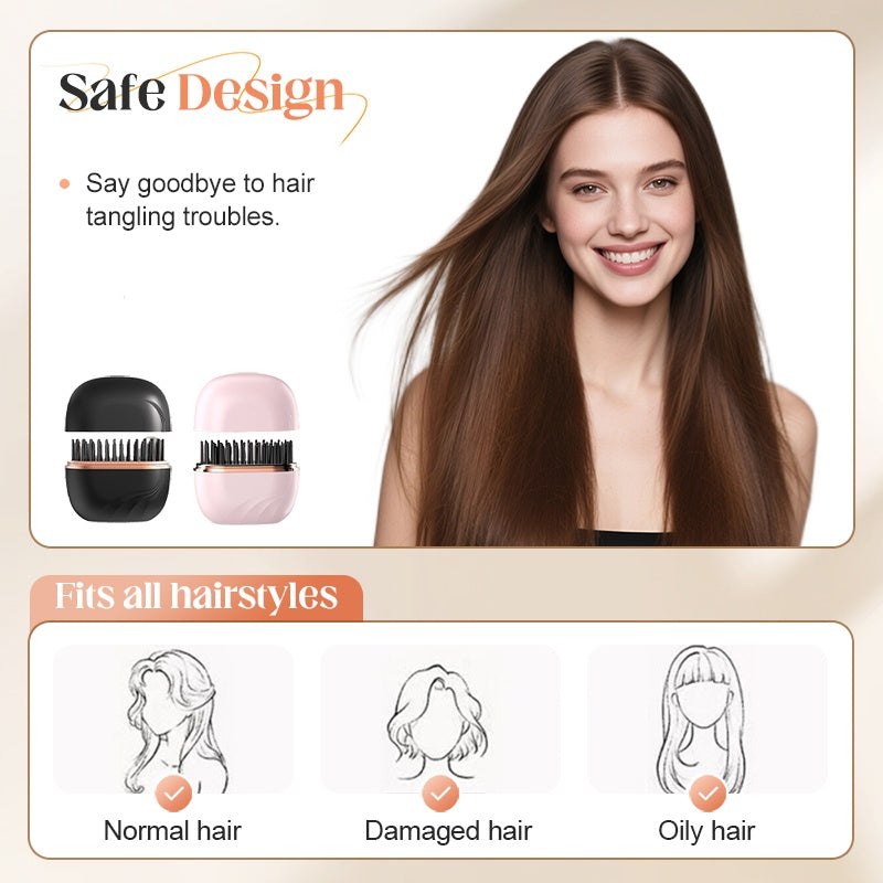 Cordless Hair Straightener Comb – 3-Temp & Anti-Scald Design