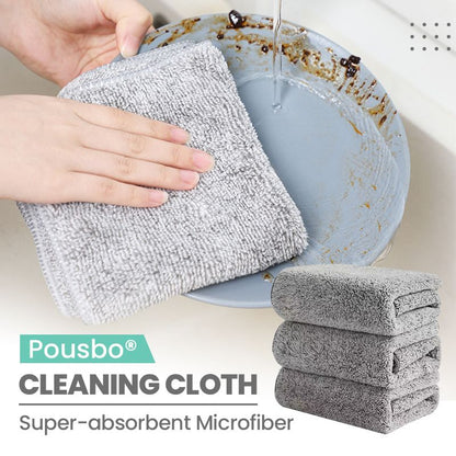 Bamboo Charcoal Microfiber Cleaning Rag — Perfect for Kitchen Cleaning