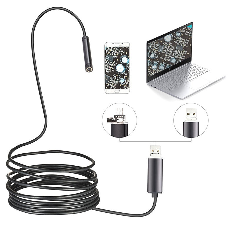 Waterproof USB Endoscope Camera with LED