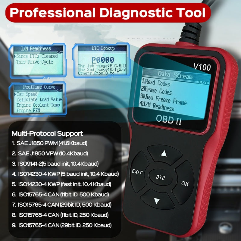 🔥Limited Time Promotion 50% OFF🔥Multi-function Engine Fault Code Reader