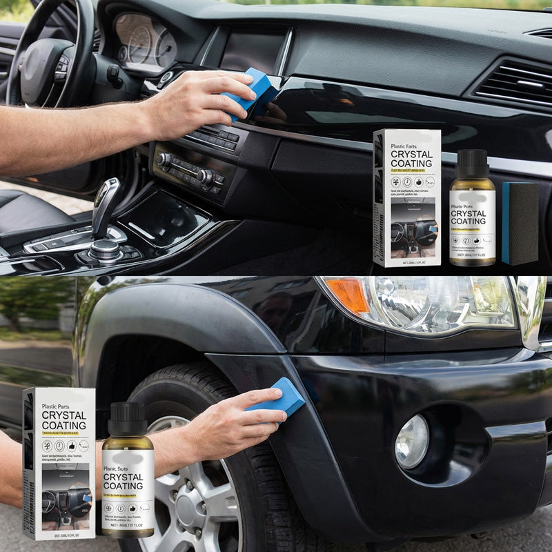 🚗Plastics Parts Crystal Coating With Sponge