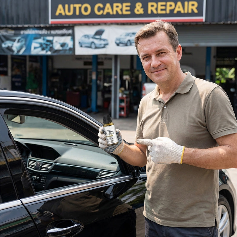 🚗Plastics Parts Crystal Coating With Sponge