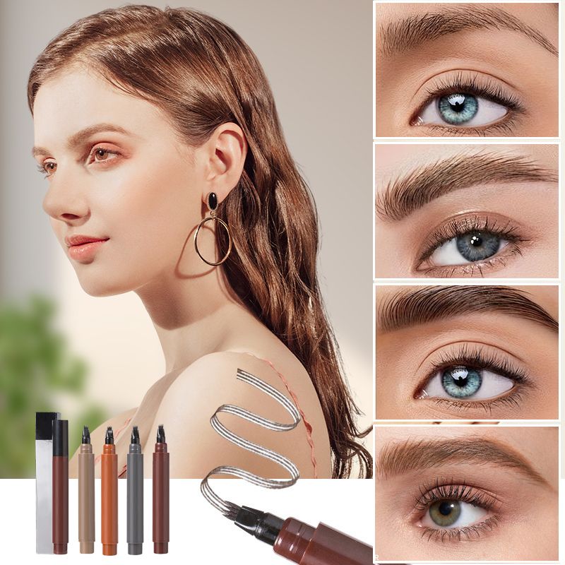 50K+ SOLD! Almost Gone ✨✏️ Waterproof 4-Tip Beard & Eyebrow Pen – Smudge-Proof, Natural Look & Long-Lasting 🌟