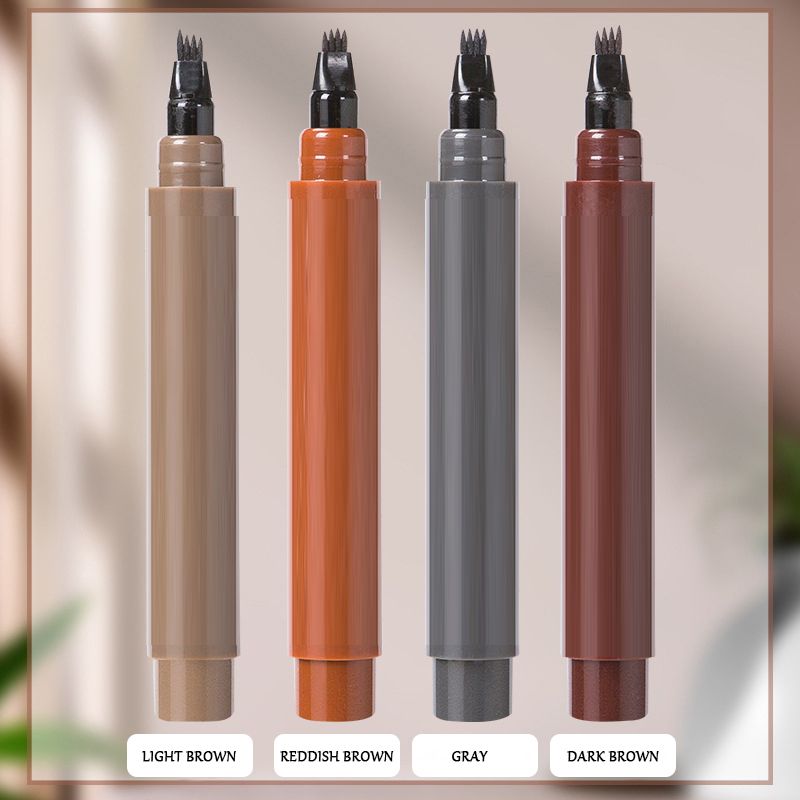 50K+ SOLD! Almost Gone ✨✏️ Waterproof 4-Tip Beard & Eyebrow Pen – Smudge-Proof, Natural Look & Long-Lasting 🌟