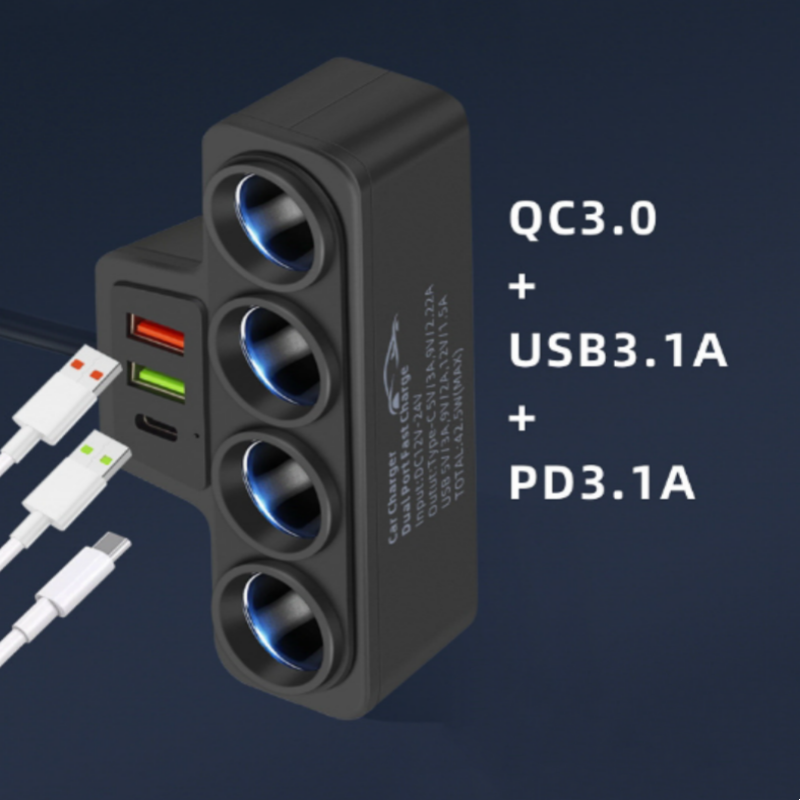 🔥Hot Sale Deals-7-in-1 Cigarette Lighter Adapter