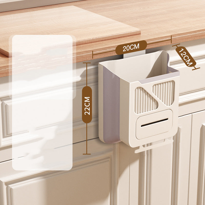 🔥While Supplies Last 50% OFF!🎉 Folding Hanging Kitchen Waste Trash Can🗑️