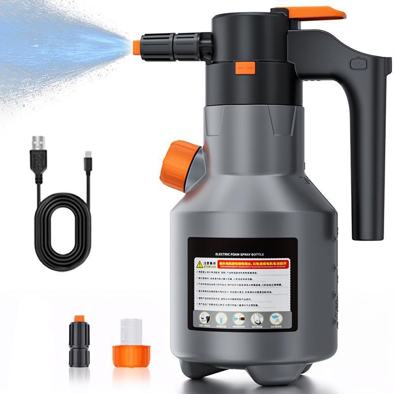 Electric car wash foam gun, handheld high-pressure cleaner, multifunctional, large capacity, long battery life, for cars, kitchen, household cleaning